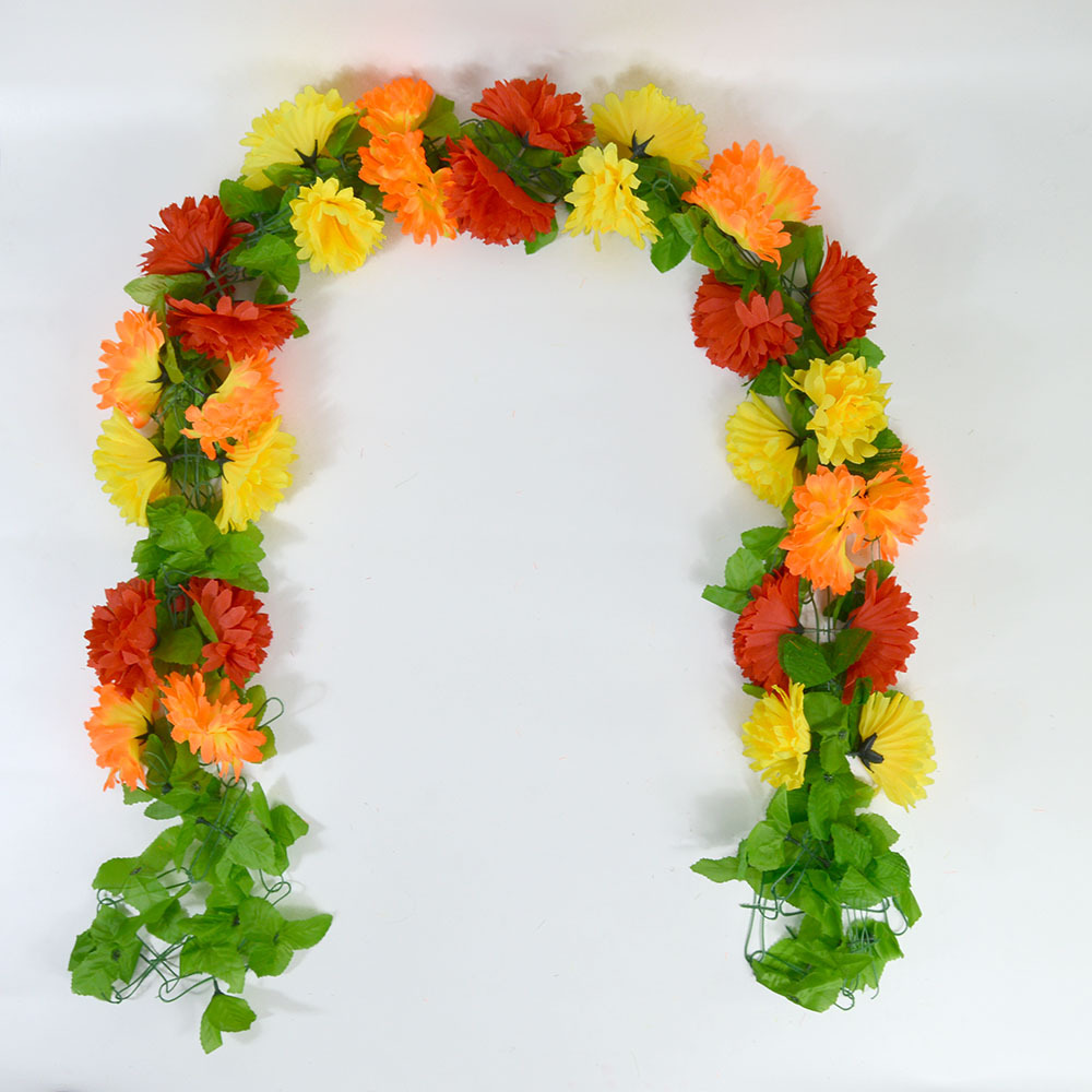 墓碑花 拉花 清明节用品 扫墓花串 花链 长2米左右