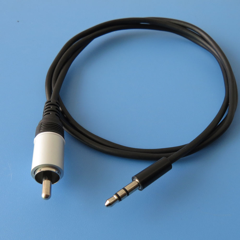 5mm转rca单莲花线 音频线 3.5转rca线 电视音响连接线 1米