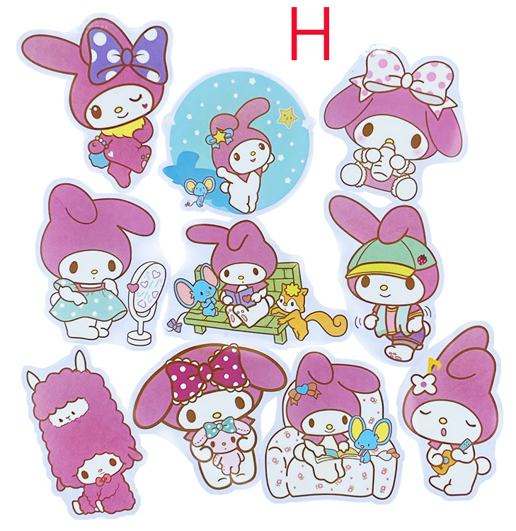 my melody 美乐蒂 防水防油撕不烂 pvc 手帐 笔记本 贴纸