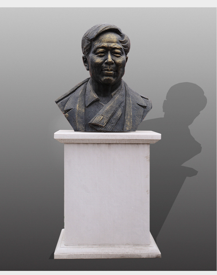 定制铜雕胸像学校人物名人半身像手工铸铜景观小品城市人物头像