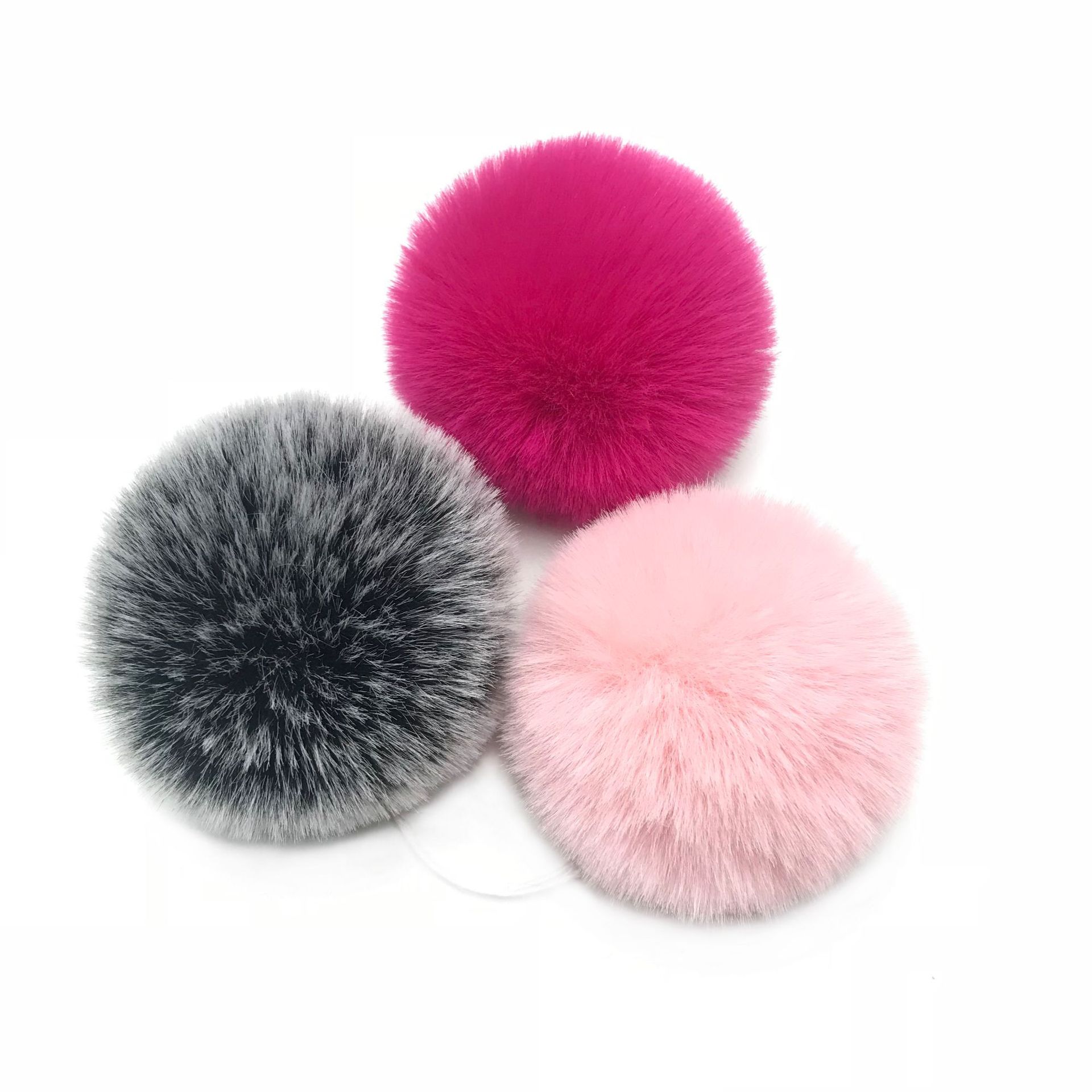 跨境专供仿兔毛球毛绒球假毛球服饰鞋帽配饰毛球人造毛球现货批发