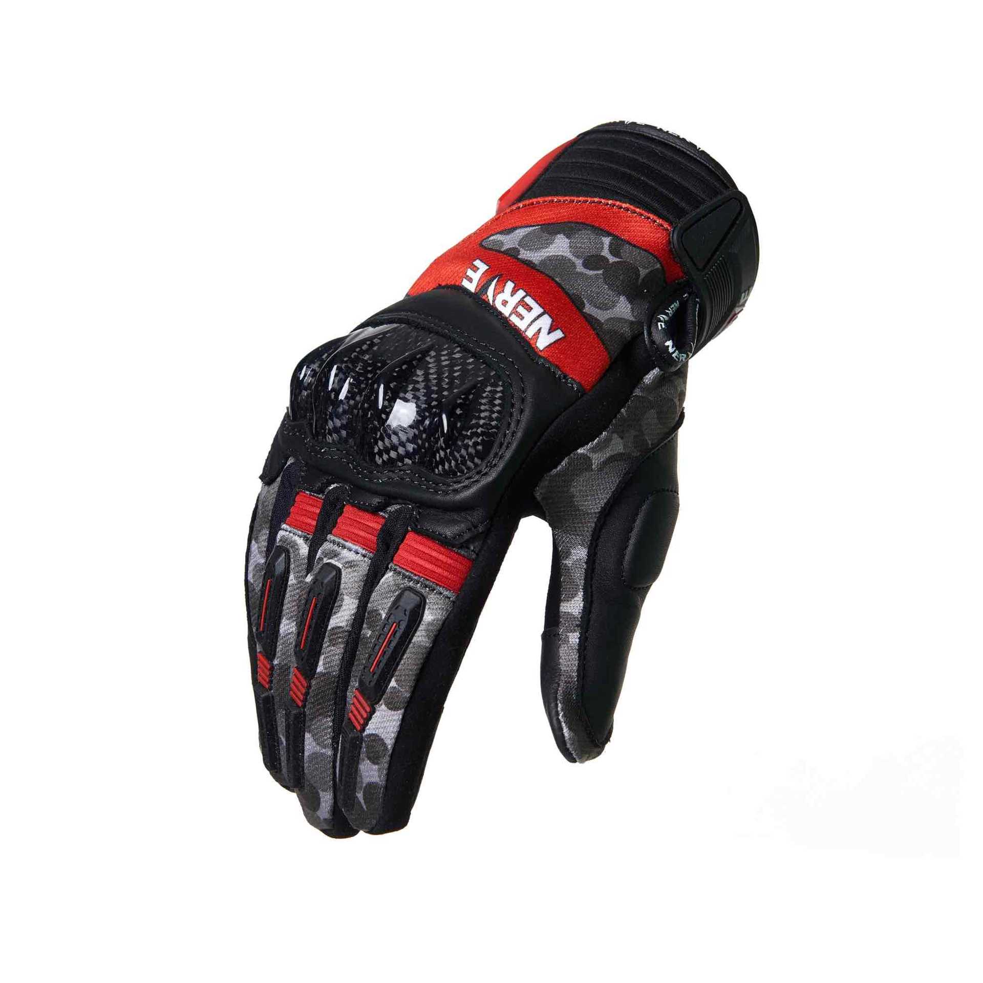 nerve涅夫冬季摩托车骑行手套男女触屏防摔耐磨透气机车赛车四季