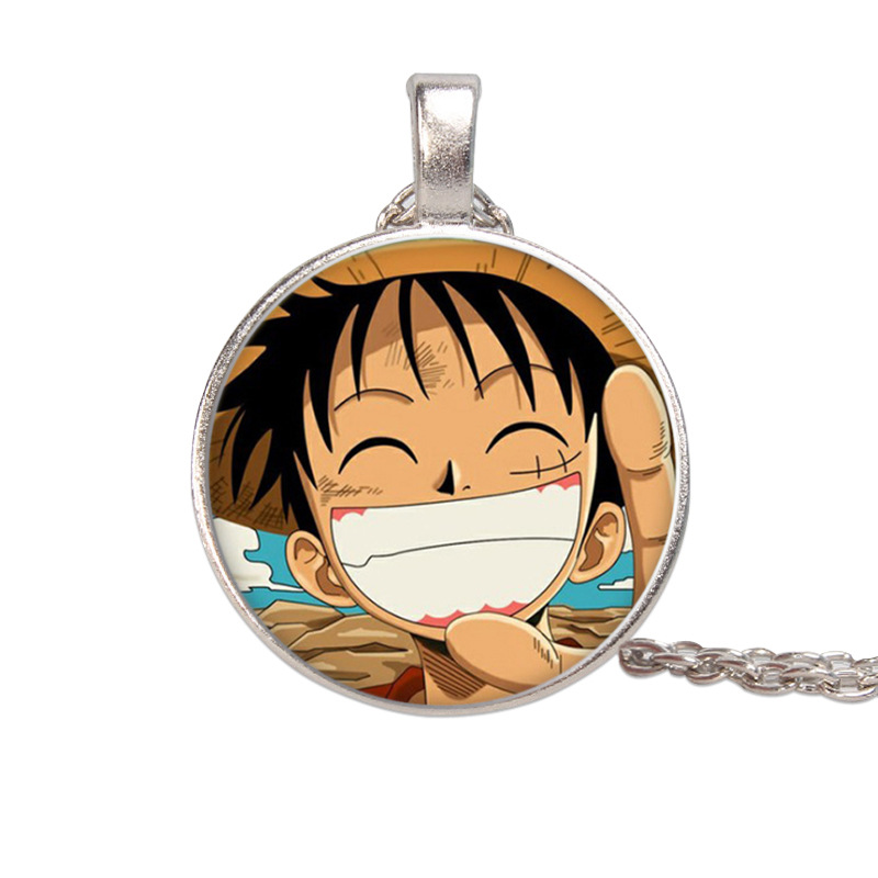 动漫项链 海贼王周边路飞索隆罗宾乔巴 时光宝石项链
