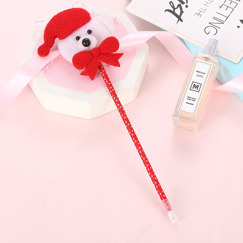 Creative Personality Santa Claus Elk Neutral Ballpoint Pen Customized Multi-Style Fleece Cloth Craft Pen Factory Direct Sales