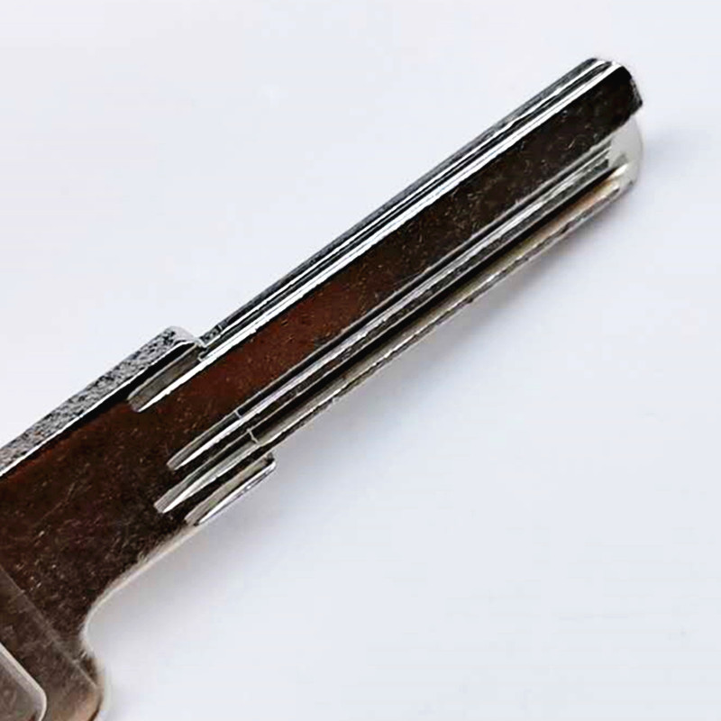 电新纯铜前定位三槽万嘉带小边打孔内铣加长脖子短防盗门钥匙胚子