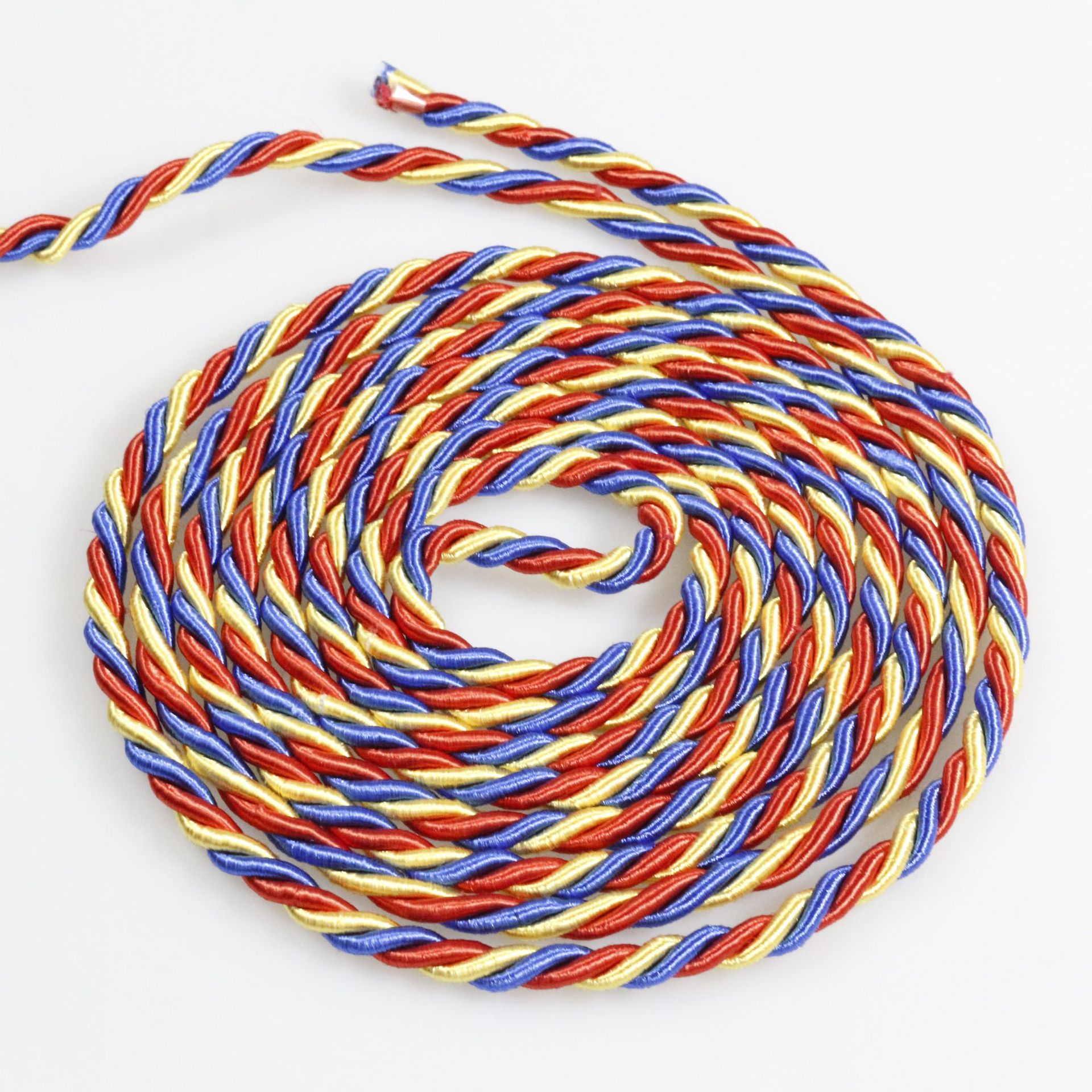 彩色粗扭diy绳棉绳带子绳编织装饰绳 绳子捆绑绳手工制作三股拉线
