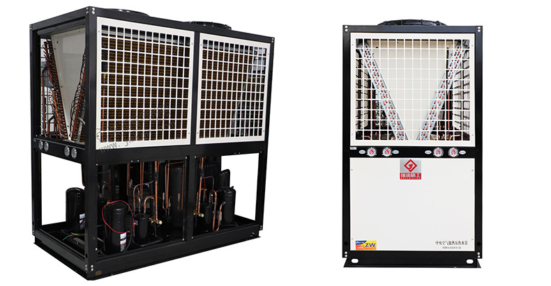 锦沐精工25p高温空气能热泵高效蒸发器工业用水 高温空气能热泵