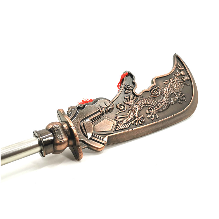 仿金属关公大刀青龙偃月刀儿童玩具舞台演出道具仿真兵器模型批发