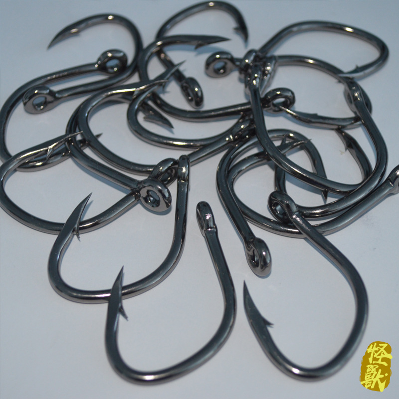 怪兽大物钩8090 海钓钩 焊尾 船钓鲟鱼钩超大物鱼钩10771