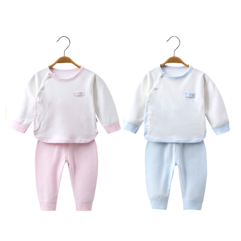 Pure Cotton Boneless Children's Spring and Autumn Clothes Long Pants Newborn Baby Clothes Male and Female Baby Underwear Infant Children's Suit