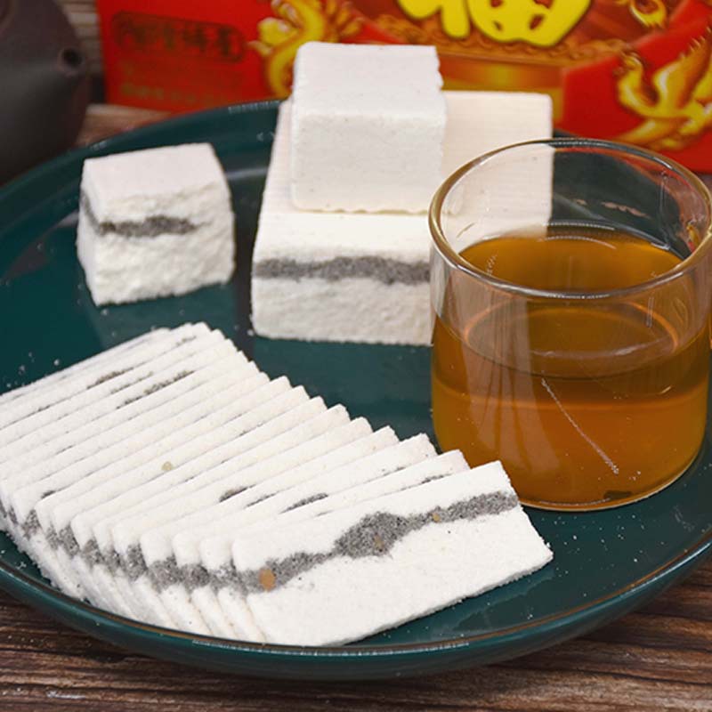 雅太郎128g芝麻夹心糕丰顺特产留隍糕客家传统糕点正宗手工云片糕