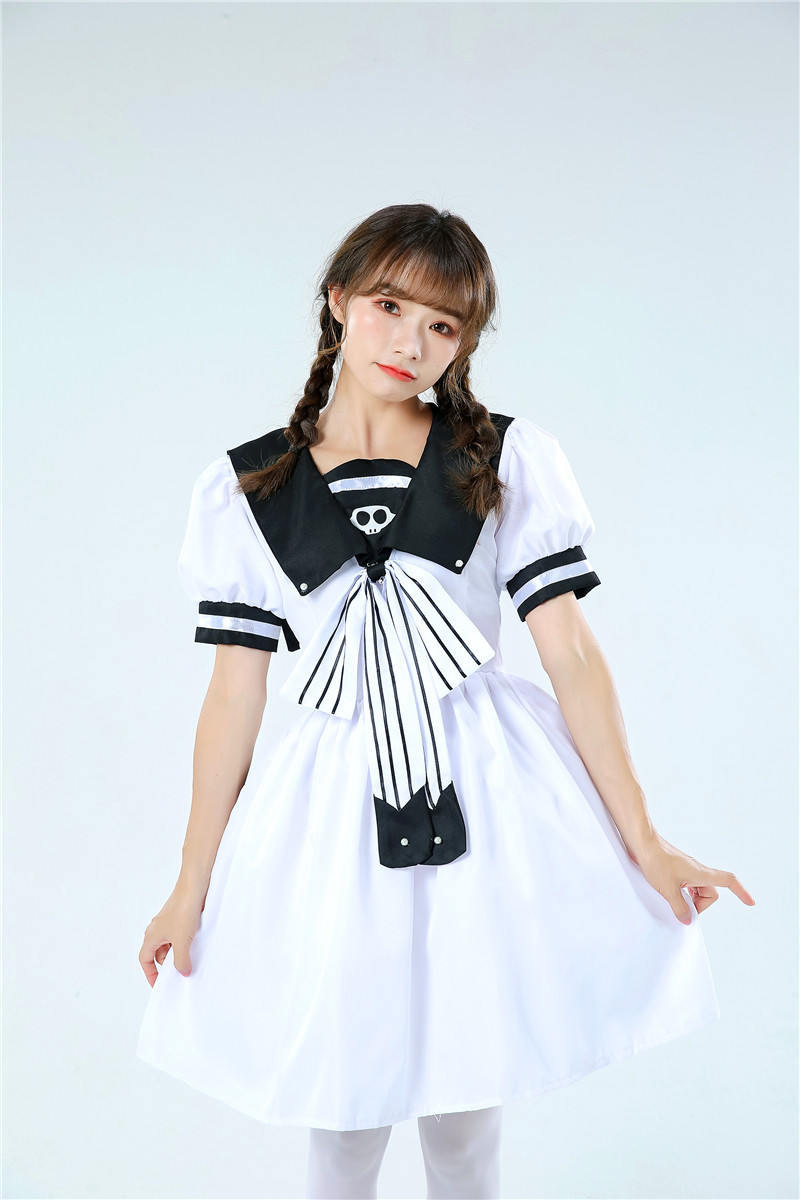洛丽塔lolita学生公主裙 万圣节cosplay游戏动漫海军学院风制服