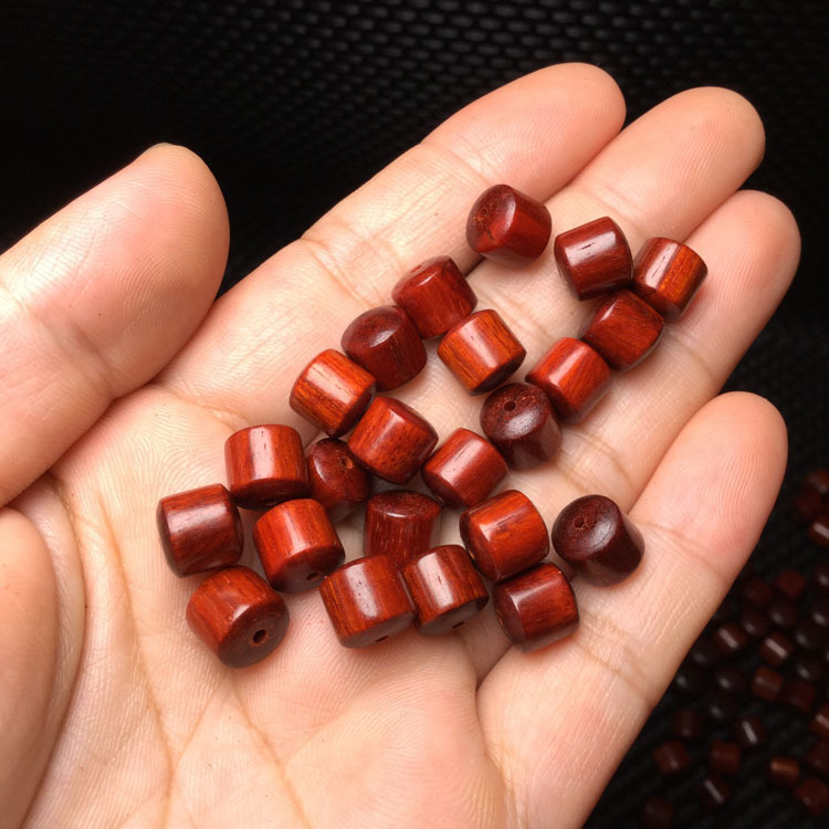 血檀直桶珠子赞比亚小叶紫檀散珠diy手链项链毛衣链配珠桶珠-阿里巴巴