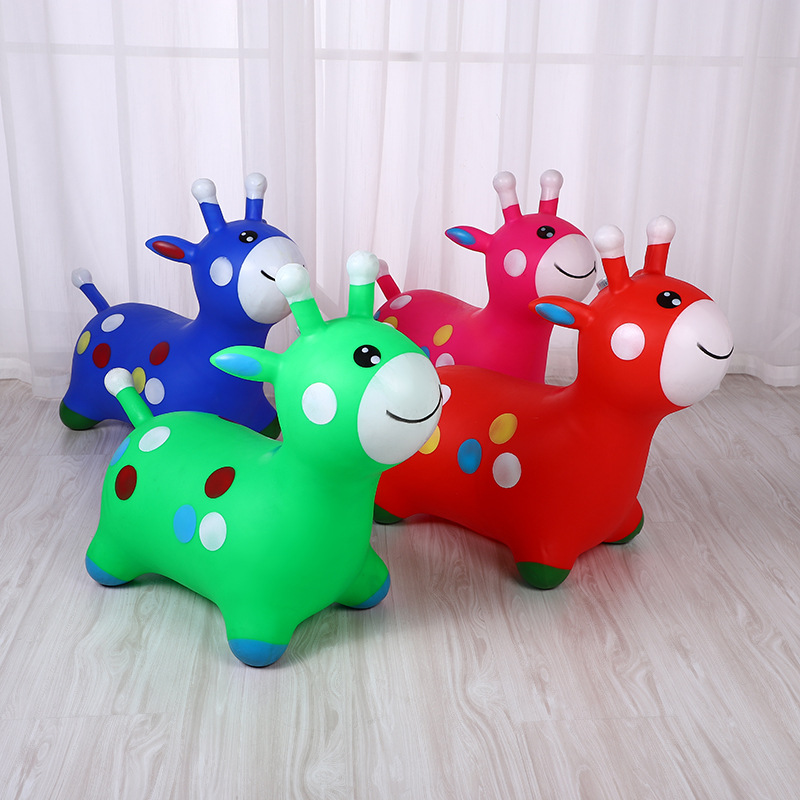 儿童充气玩具热卖充气跳跳马儿童玩具跳跳鹿pvc充气动物加厚防爆