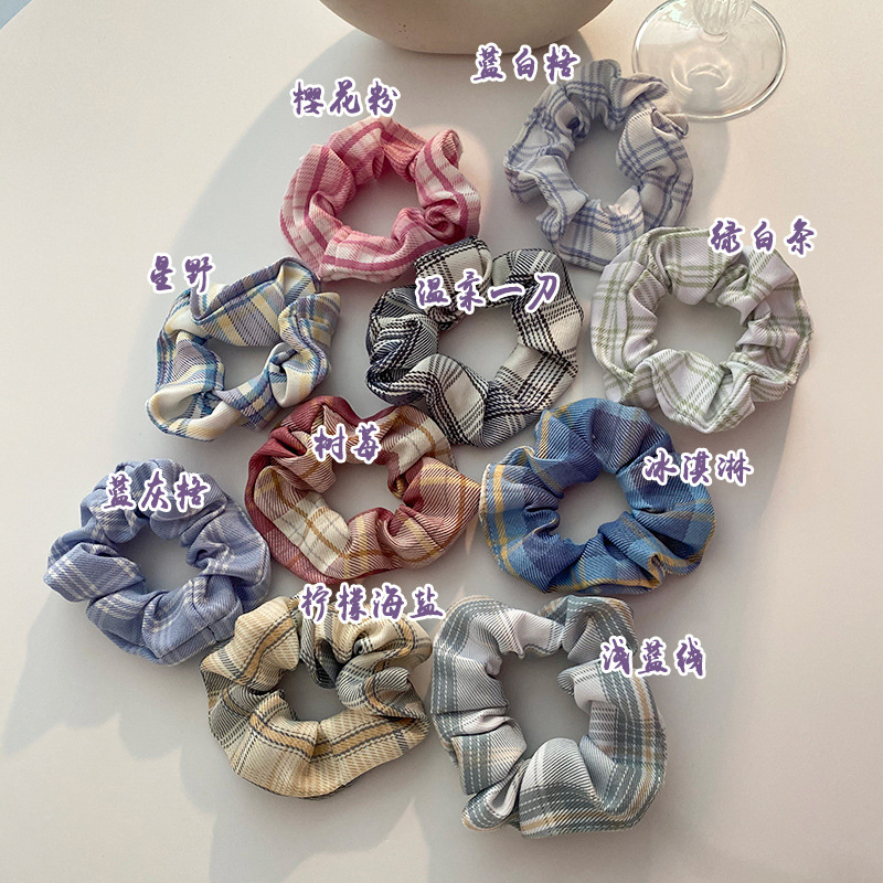 jk布肥肠头绳猪大肠发圈女网红复古法式韩国头饰发绳ins扎头简约