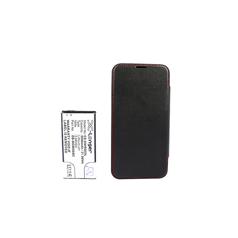 厂家直供cs适用三星galaxy s5大容量 黑色牛皮厚盖5600ma手机电池