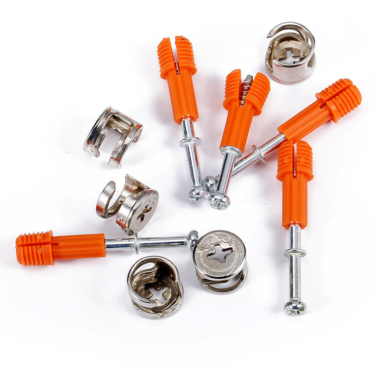 厂家直销三合一连接件衣柜二合一快装件家具拆装件四开预埋偏心轮