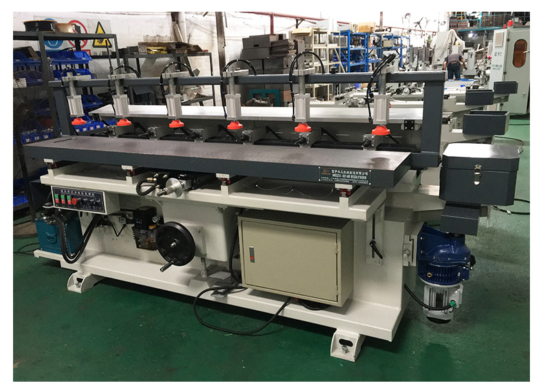 液压双立柱自动升降多轴钻铣槽机 儿童床加工机械