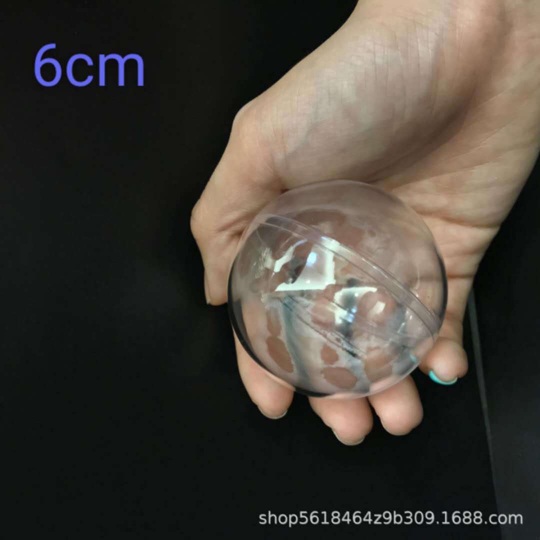 Christmas Ball High Transparent Ball Plastic Ball Hollow Ball Holiday Decoration Gift Creative Acrylic Ball Preserved Fresh Flower Hanging Ball