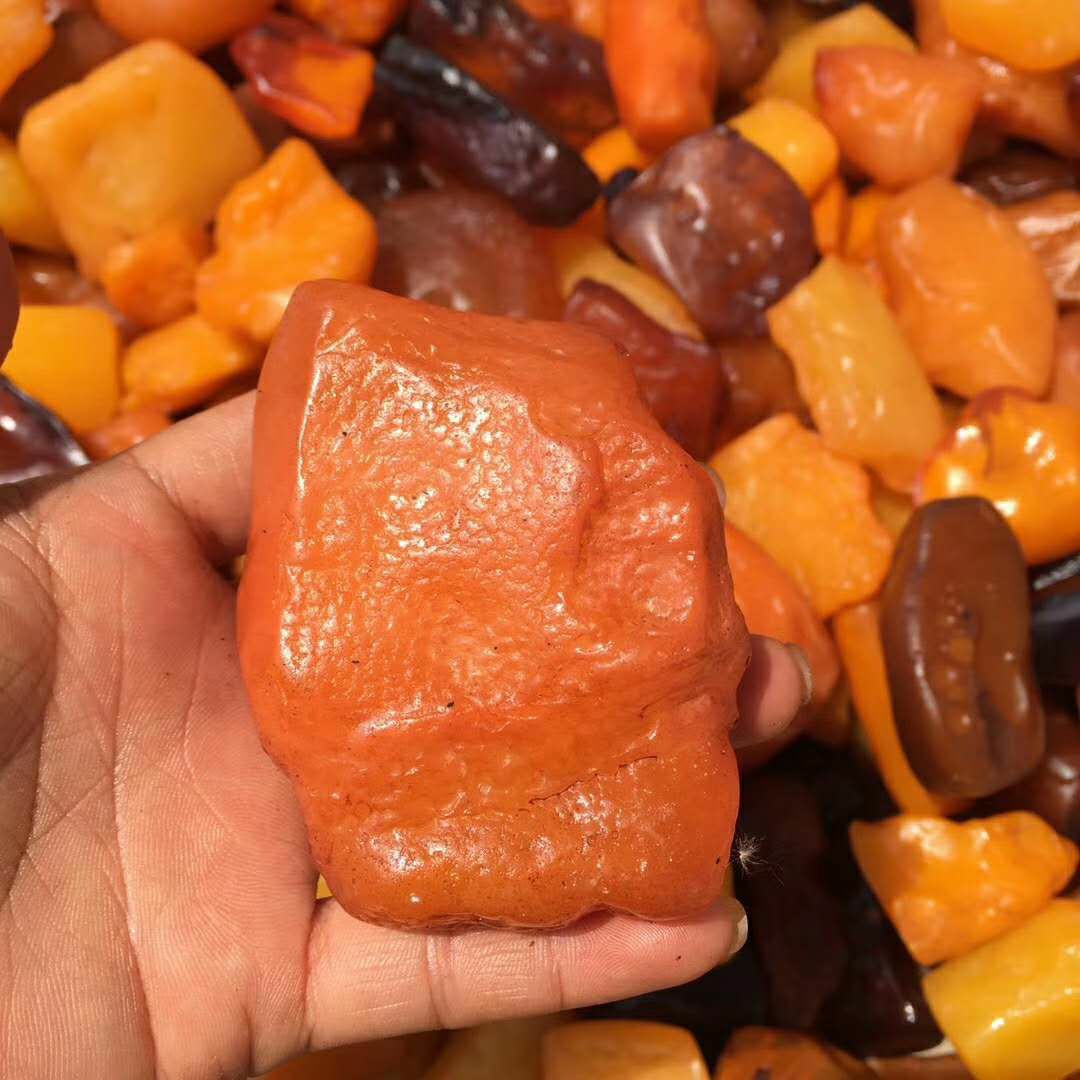 琥珀蜜蜡原石二代浮水荧光松香味不规则形状波罗的海琥珀蜜蜡原石