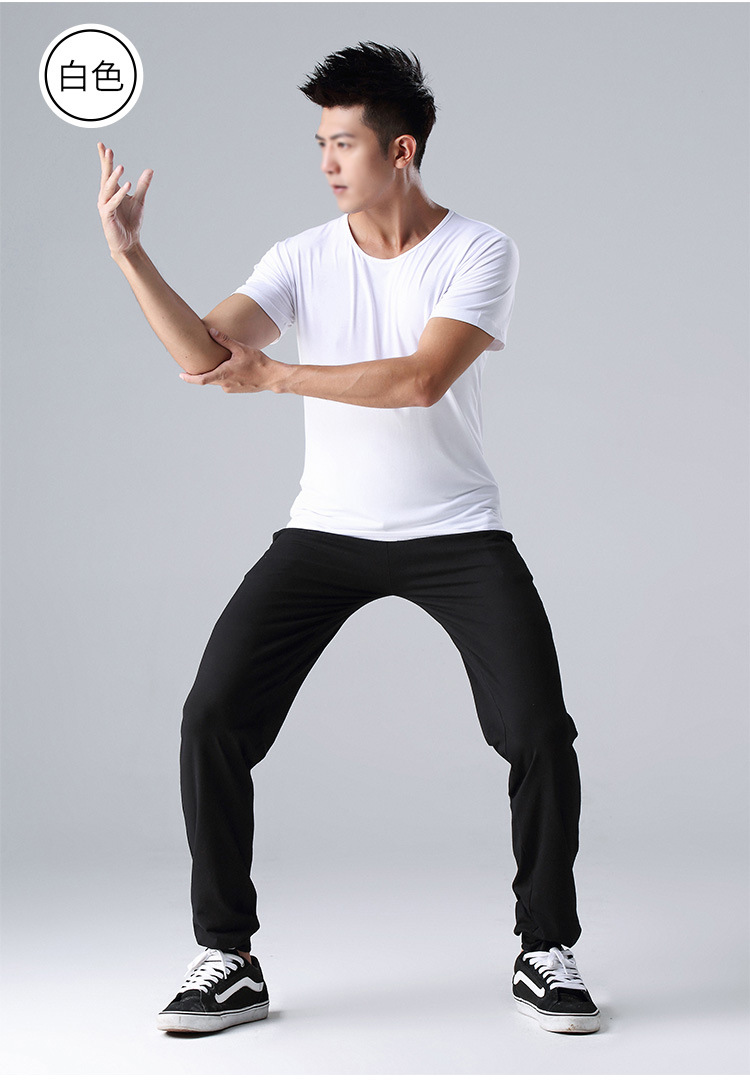 春夏舞蹈练功服男士形体服套装新款莫代尔瑜伽舞蹈训练服批发