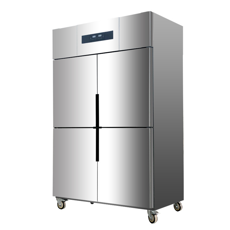 品能达四门商用风冷无霜冰箱冷柜四开门冷冻大容量内304不锈钢