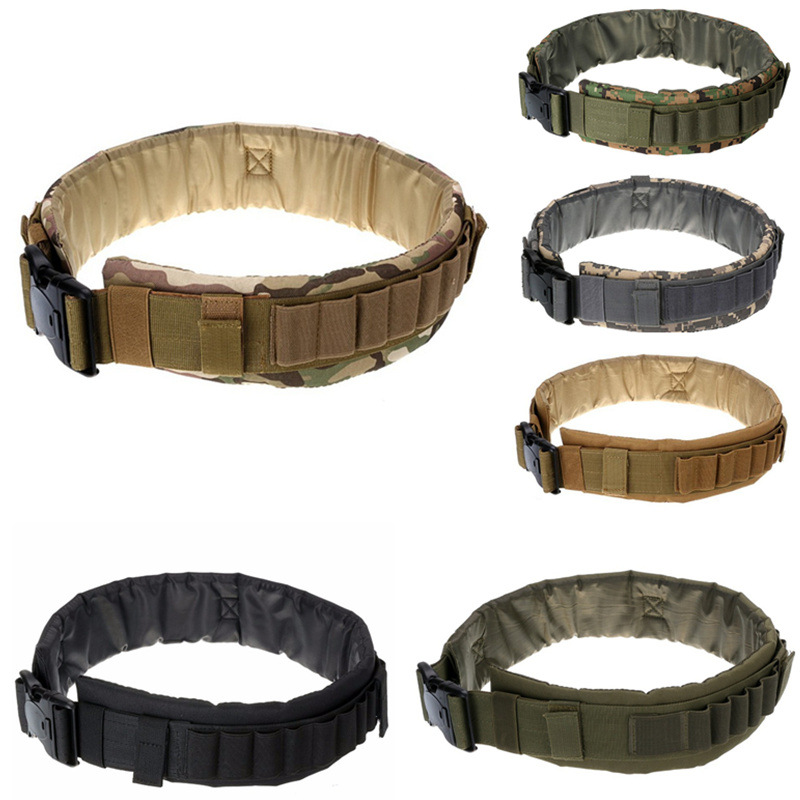 战术29孔散弹腰带通用多功能子弹带军迷户外运动cs野战狩猎腰带