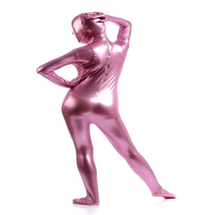 全包涂胶紧身衣女式胶衣全身zentai舞台表演服亚马逊服装
