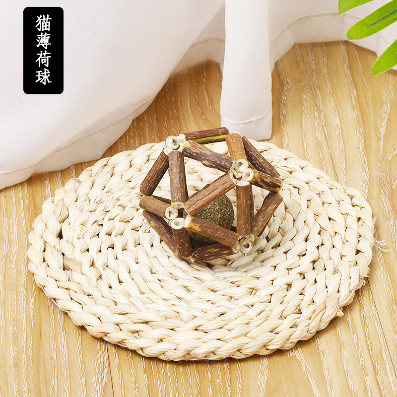 Mu Tianmiao Cat Bell Ball New Leather Taobao Large Catnip Molar Rod Pet Cat Teaser Toy Wholesale