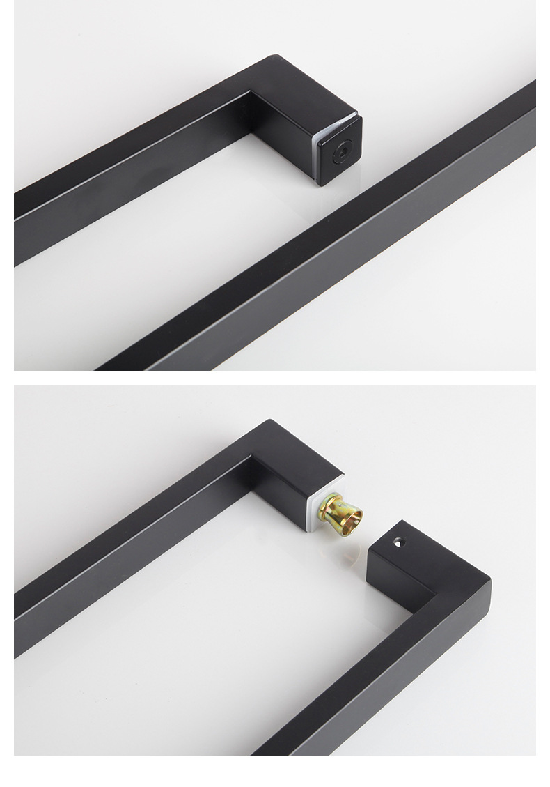 欧式黑色拉手 不锈钢把手玻璃门拉手 钢化玻璃门g形大门拉手