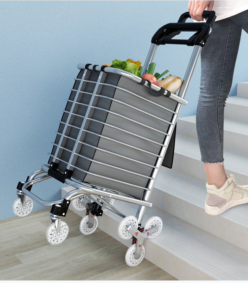 买菜车小拉车老人家用轻便携购物折叠拉杆拉货拖车爬楼梯手拉推车