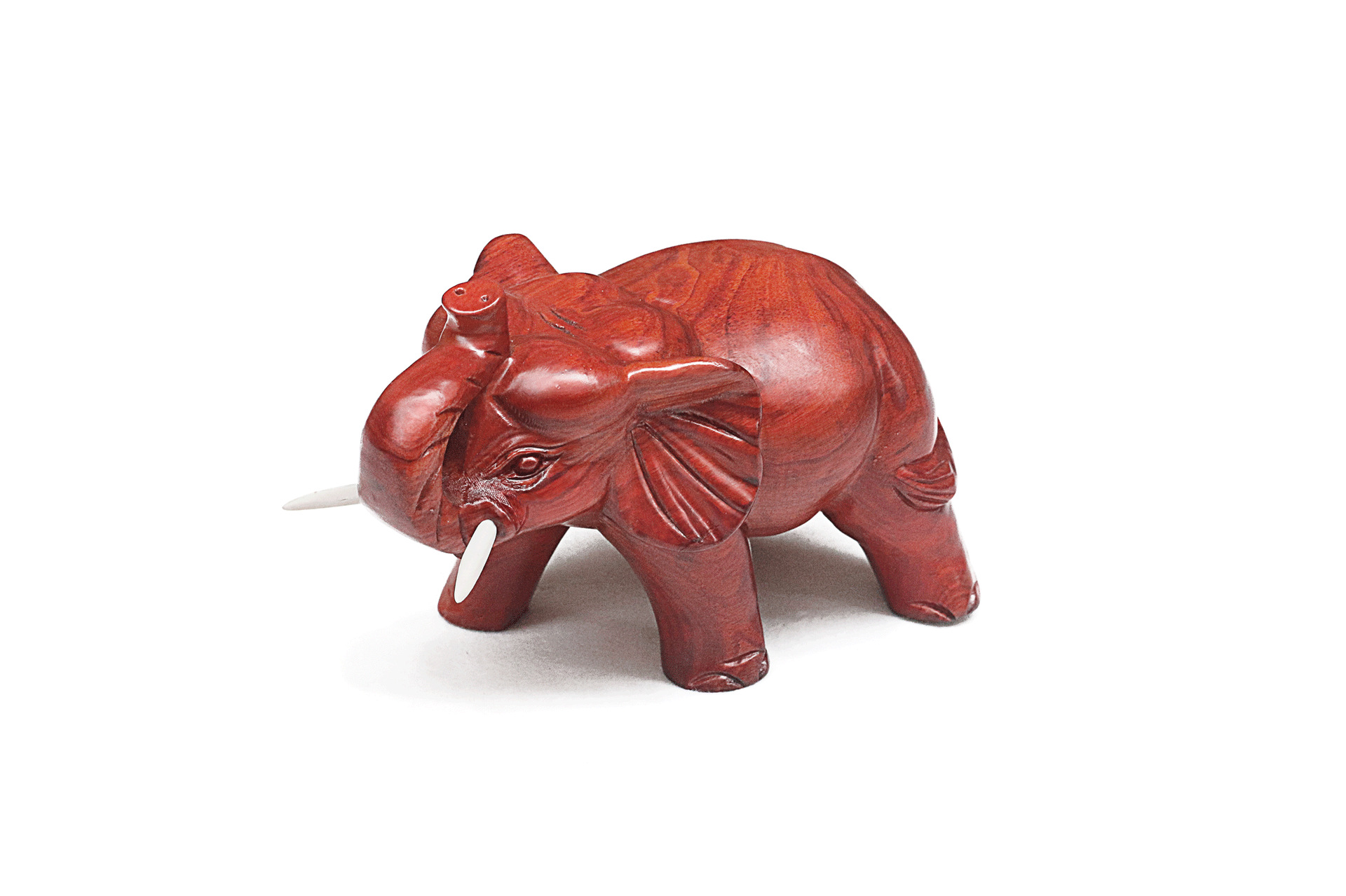 红木工艺品大象木质摆件雕刻缅甸花梨木象摆件木质品家居根雕摆件