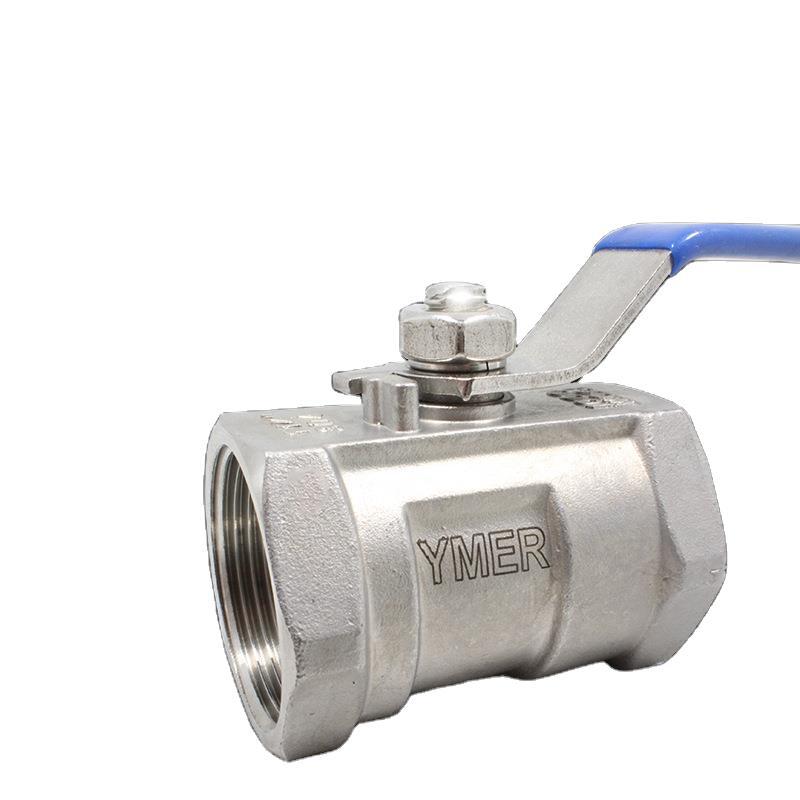 不锈钢一片式球阀自来水内丝dn15阀门天燃气4分6分球阀