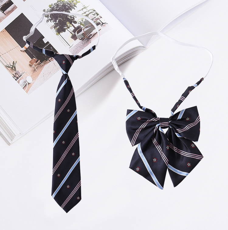 泰国校服十字交叉领结女jk制服学院风日系学生