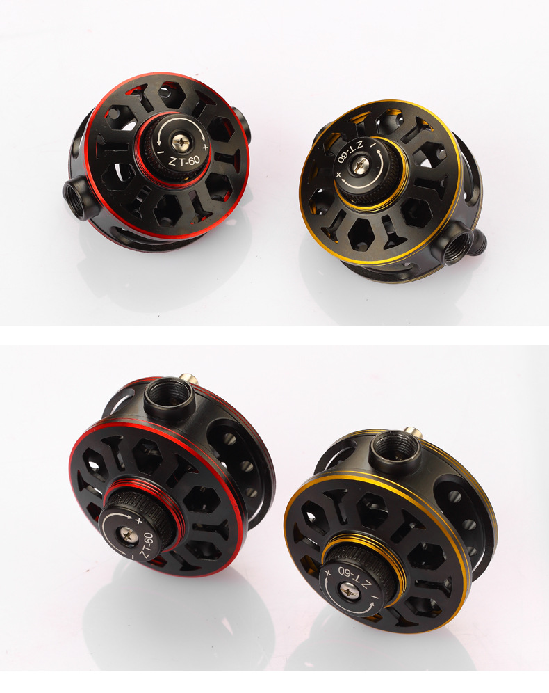 新款摩瑞卡渔轮手竿改装中通改装内走线带泄力鱼线中通轮