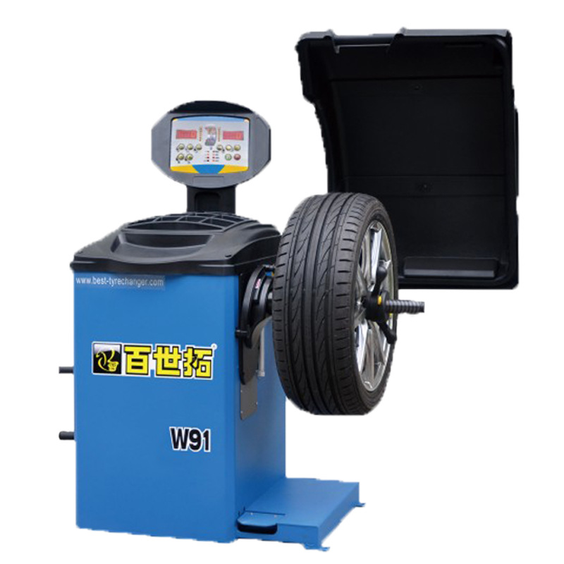 上海百世拓轮胎动平衡光明火鹰出口品牌轮胎平衡机轮胎平衡仪w95