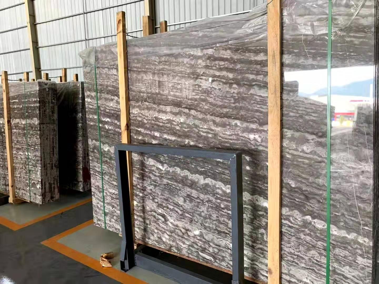 天然大理石阿曼灰 厂家直销大板 家装 工装 桥切加工