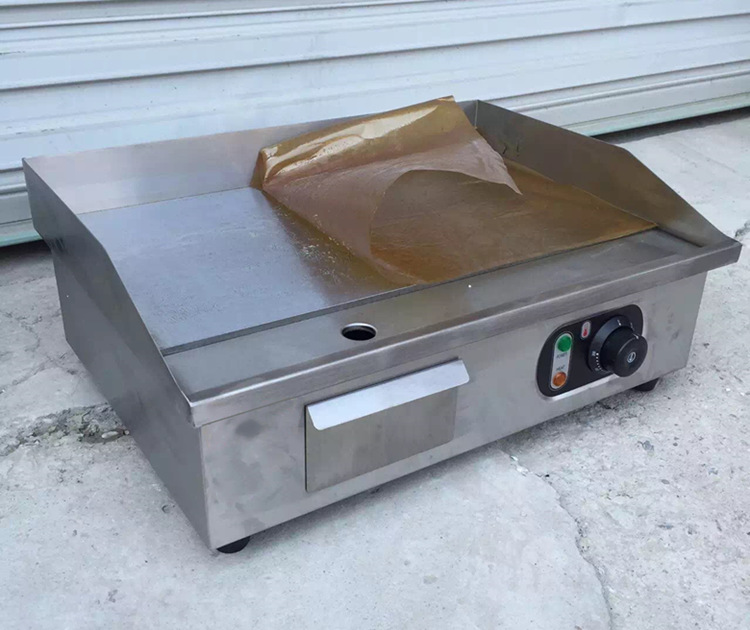 电扒炉商用烤冷面机手抓饼机器半坑煎牛扒烤炉平板鱿鱼铁板烧设备