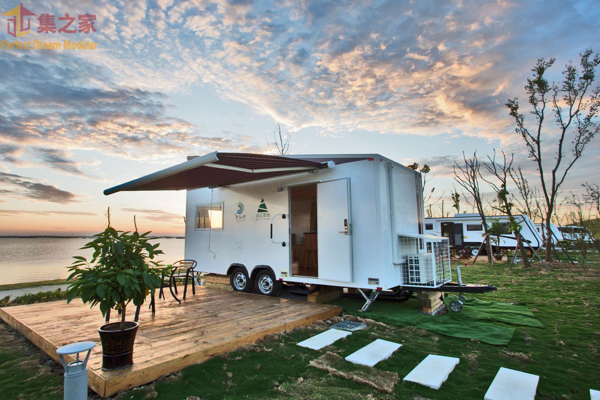 0成交0个房车露营地大型平顶正方形民宿帐篷度假屋木结构野奢酒店棚房