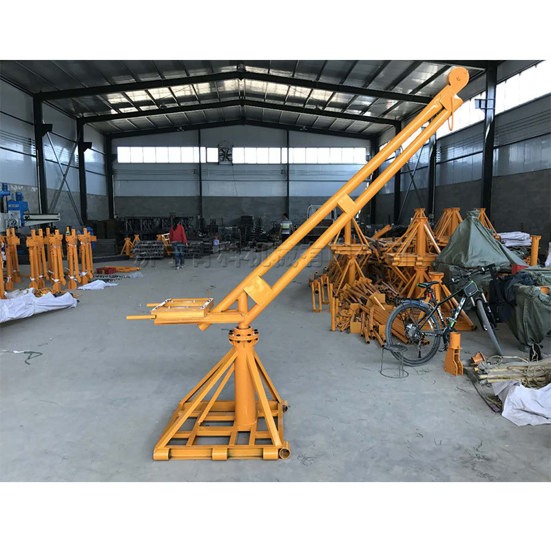 车载式重物提升小吊机 建筑工地可旋转吊运机 室内装修上料提升机