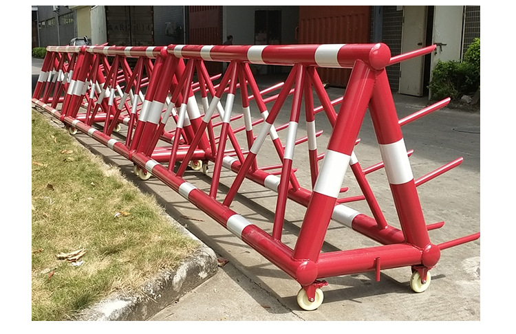 拒马路障移动护栏学校门口挡车隔离栏防冲撞路障钢管挡车安全护栏