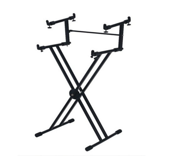 双层双管电子琴架 x型电子琴架 双层键盘架 x电子琴支架合成器架