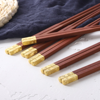 中式寓意筷子304不锈钢筷子福字图案防滑纹家用筷子厂家批发-报价