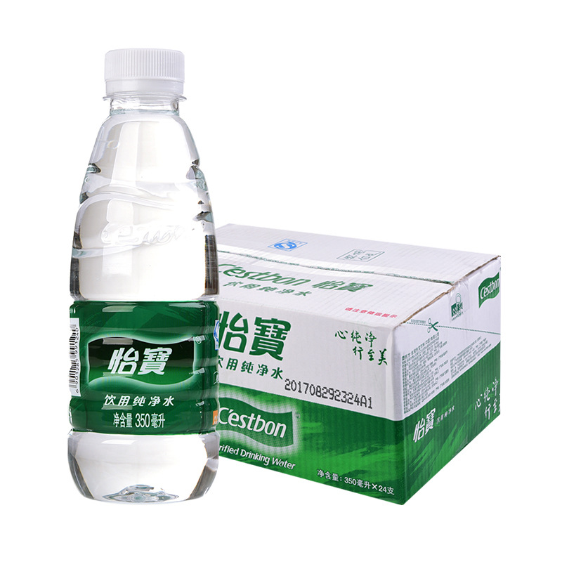 2箱装怡宝纯净水350ml24瓶装矿泉水活动会议饮用水支装水装db