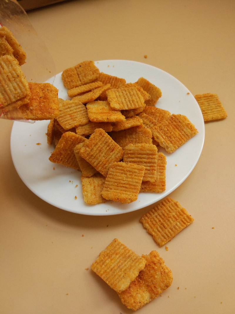 小米豆香锅巴板栗粗粮锅巴280g*5袋零食休闲酷辣火鸡锅巴包邮