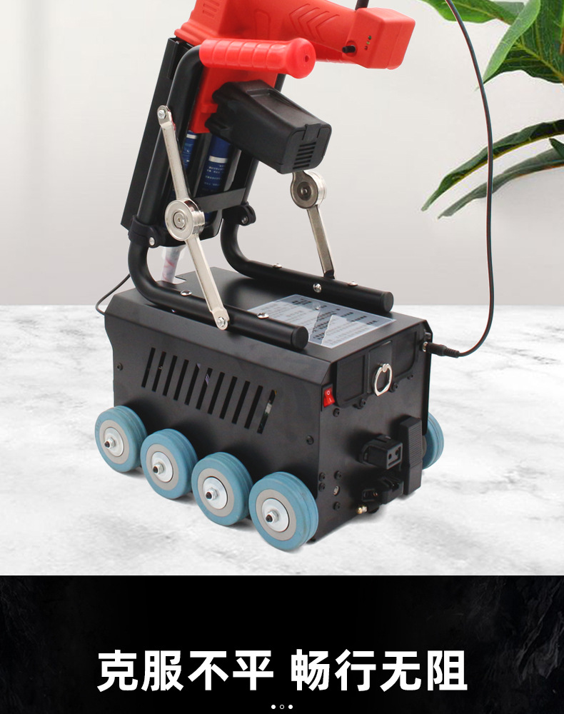 电动美缝打胶枪美缝剂机器人胶抢双管打胶机器施工家用全自动清缝
