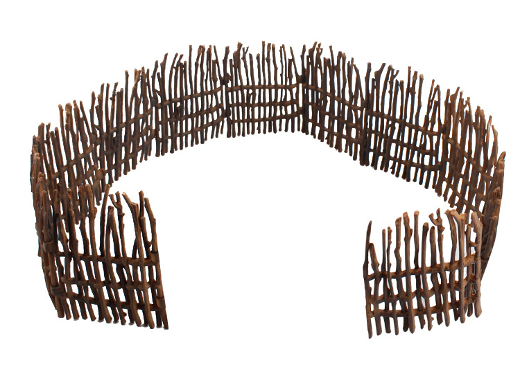 跨境仿真农场场景动物模型配件围栏栅栏家禽简易塑料篱笆装设模型