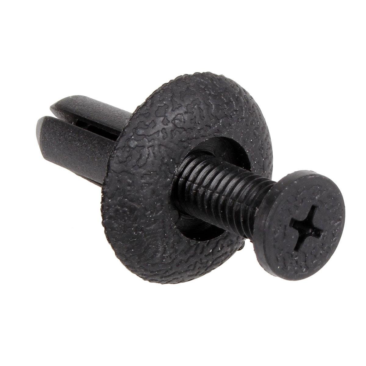 通用黑螺丝扣子母膨胀扣 汽车小通用卡扣叶子板内衬扣 塑料门板扣