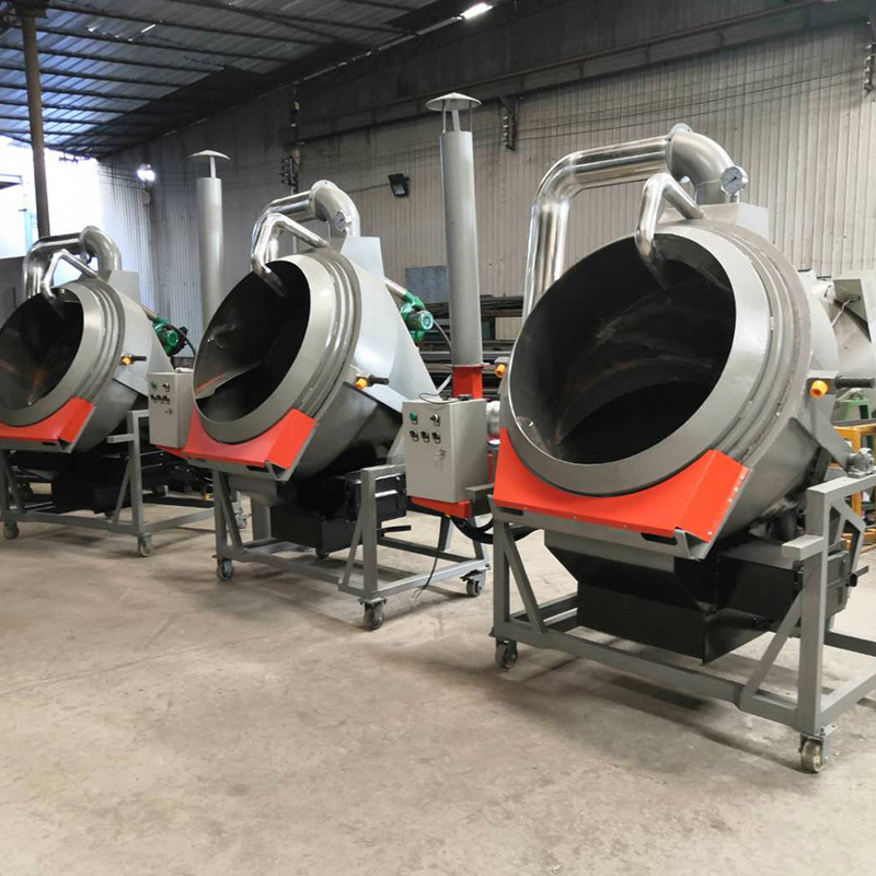 厂家烧柴炒茶机制茶机器杀青110茶叶朝天锅杀青机燃柴式炒茶机