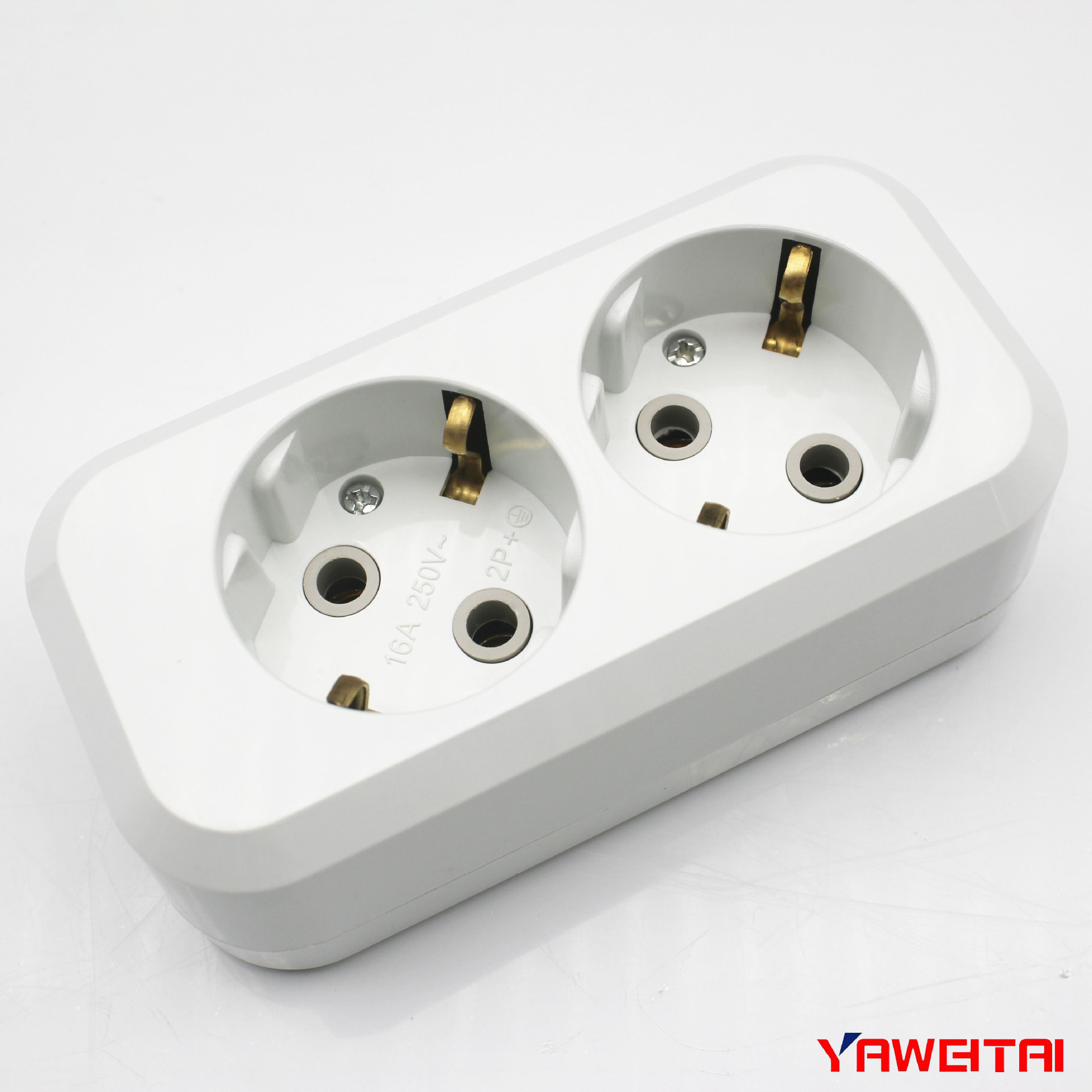 欧式两位/两孔面板排插 俄罗斯专用排插 schuko插座